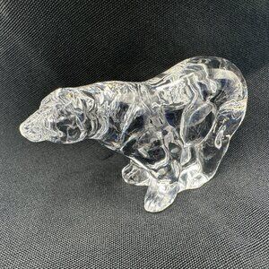 2.15" Franklin Mint Crystal Polar Bear Figurine
